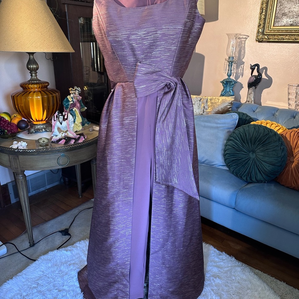 Designer Kay Unger Fabulous Walk-Through Evening Outfit. Vintage Elegance.